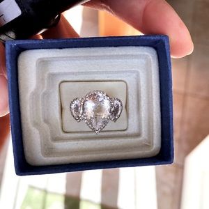 Sterling silver 925 CZ INDIA ring size 6